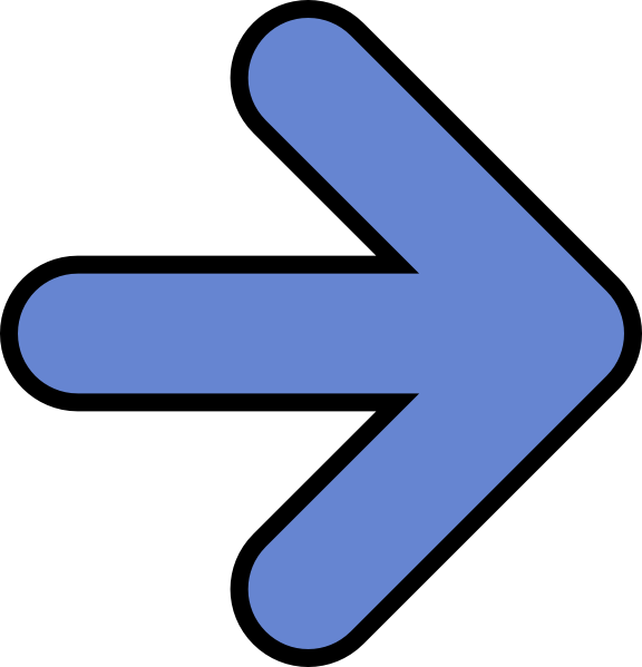 Right blue arrow clip. Clipart arrows direction