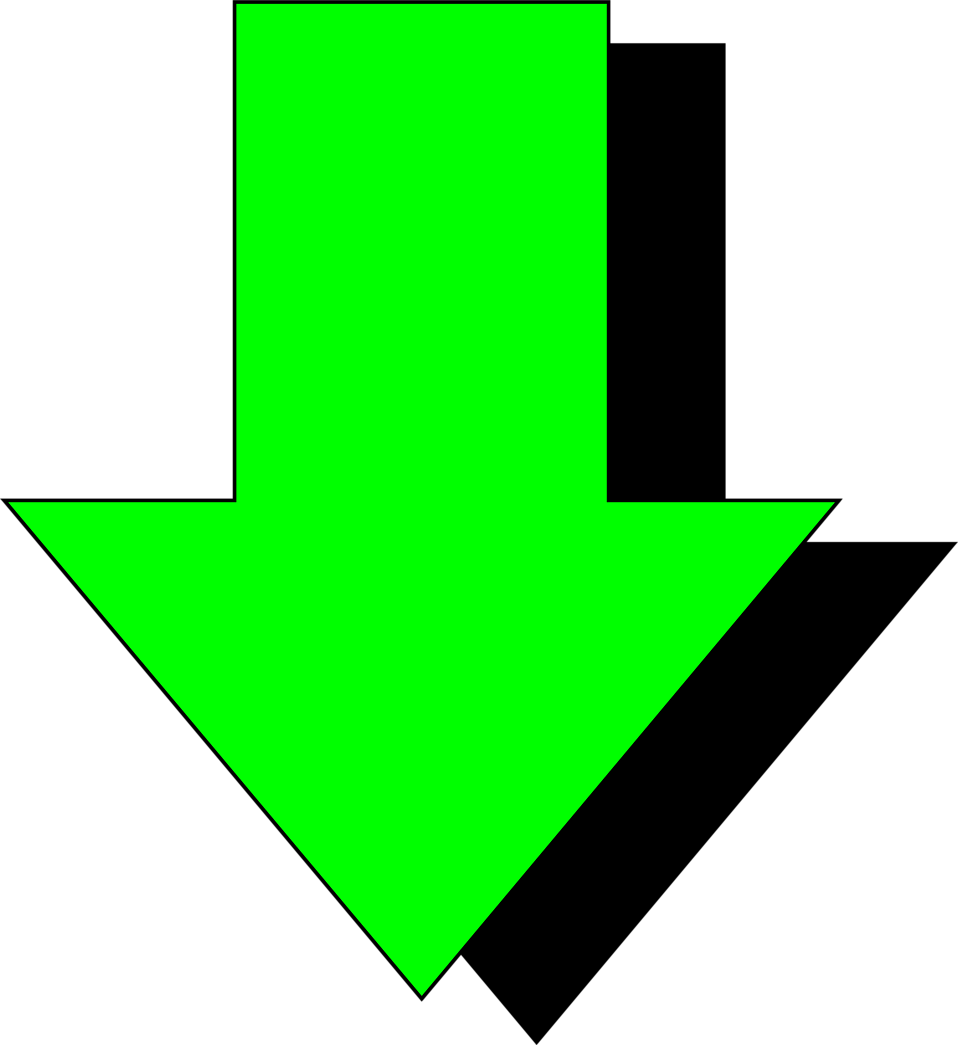 Clipart arrow green. Free stock photo illustration