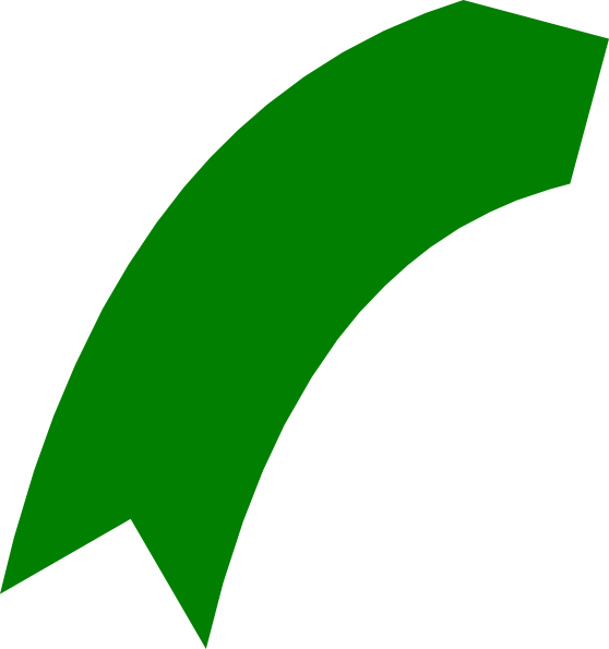 Curve clip art at. Clipart arrow green