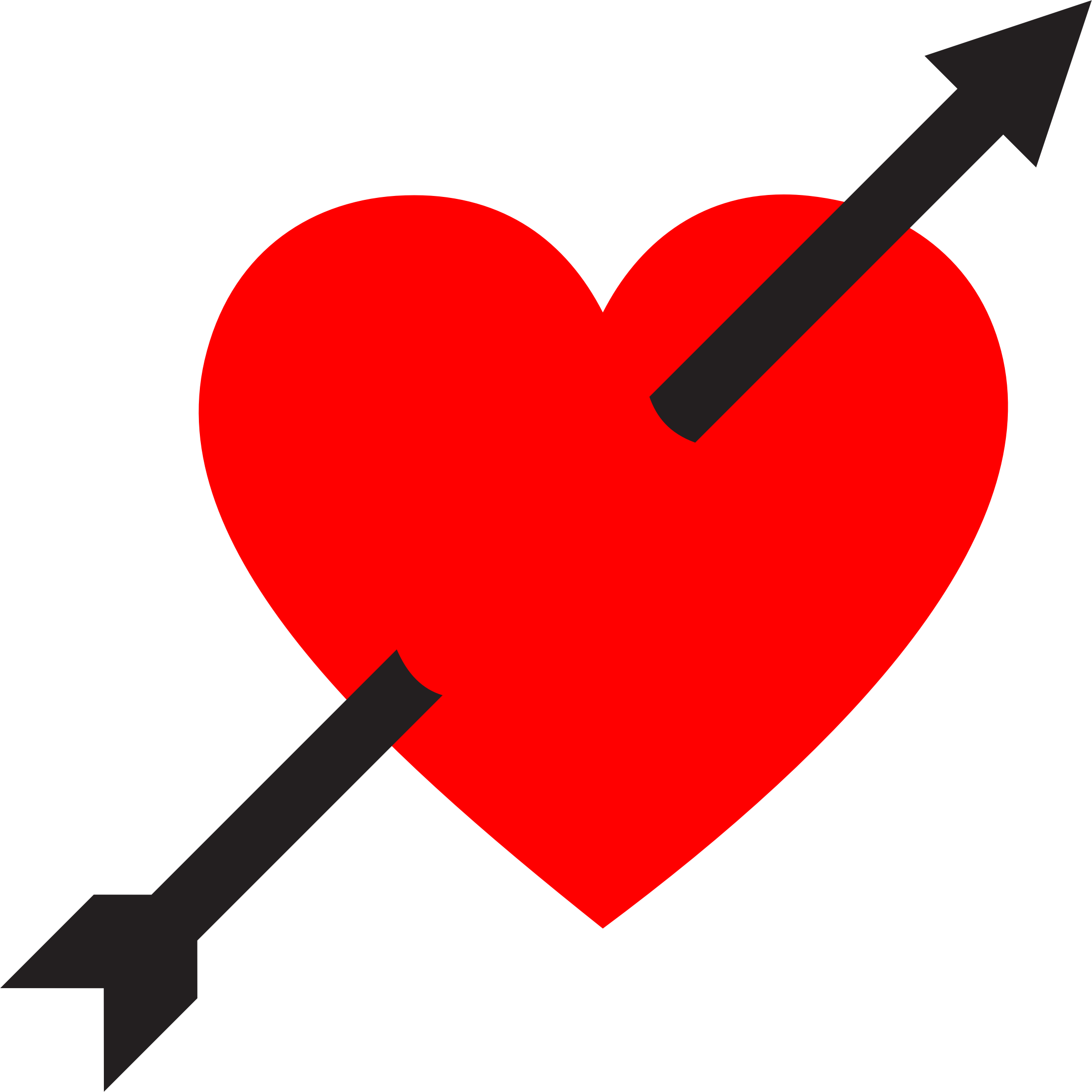 clipart arrow heart