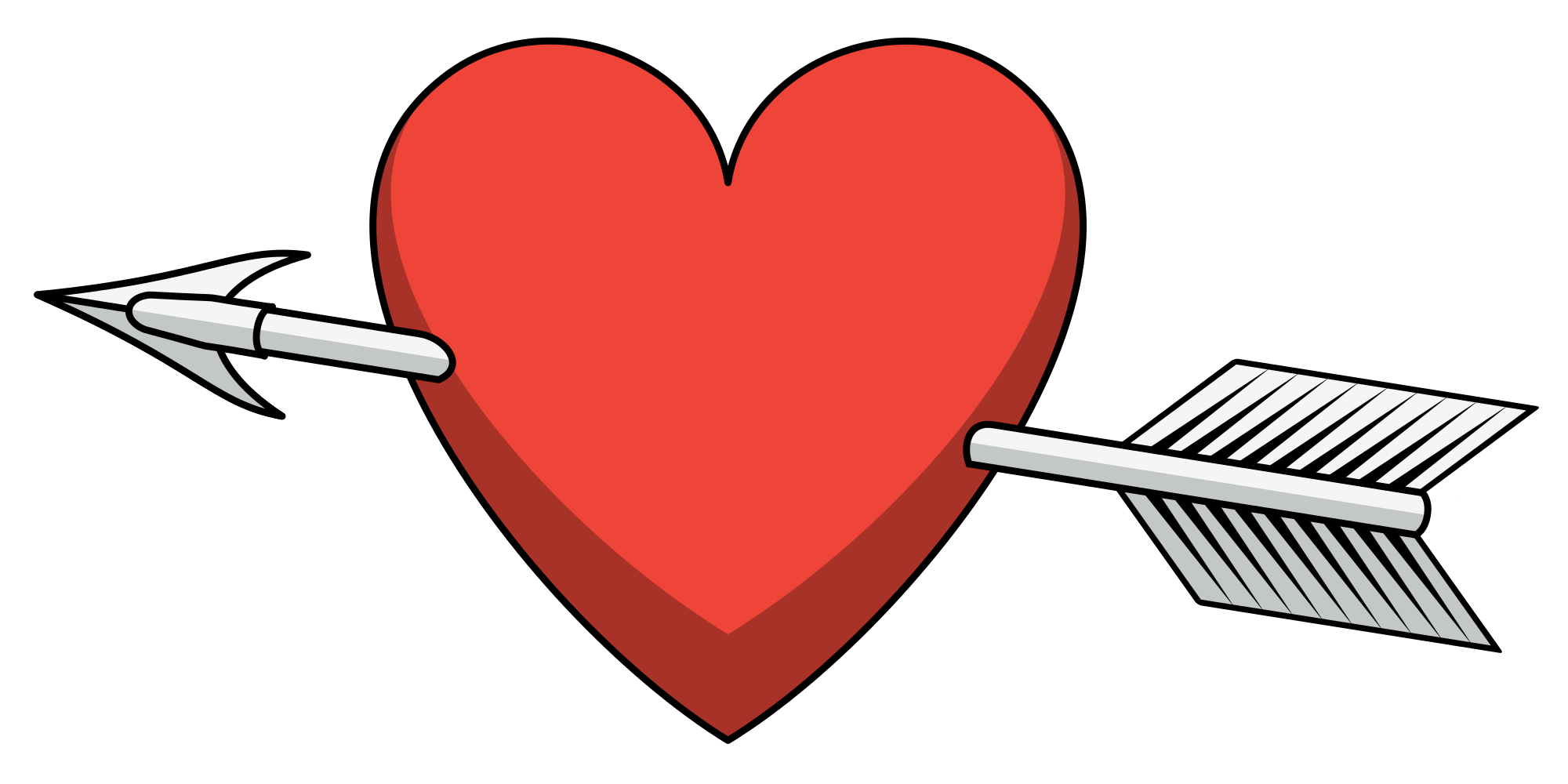 clipart arrow love