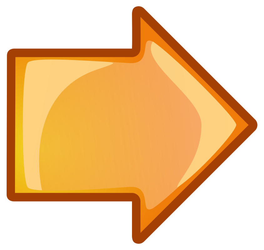 clipart arrow orange