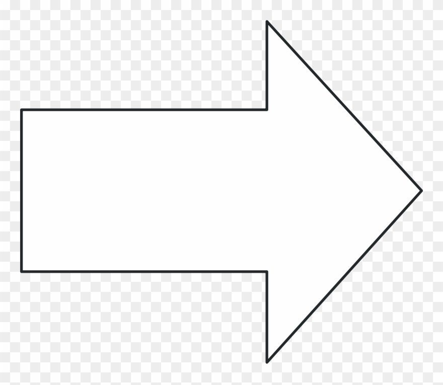 Arrow right black clip. Clipart arrows outline