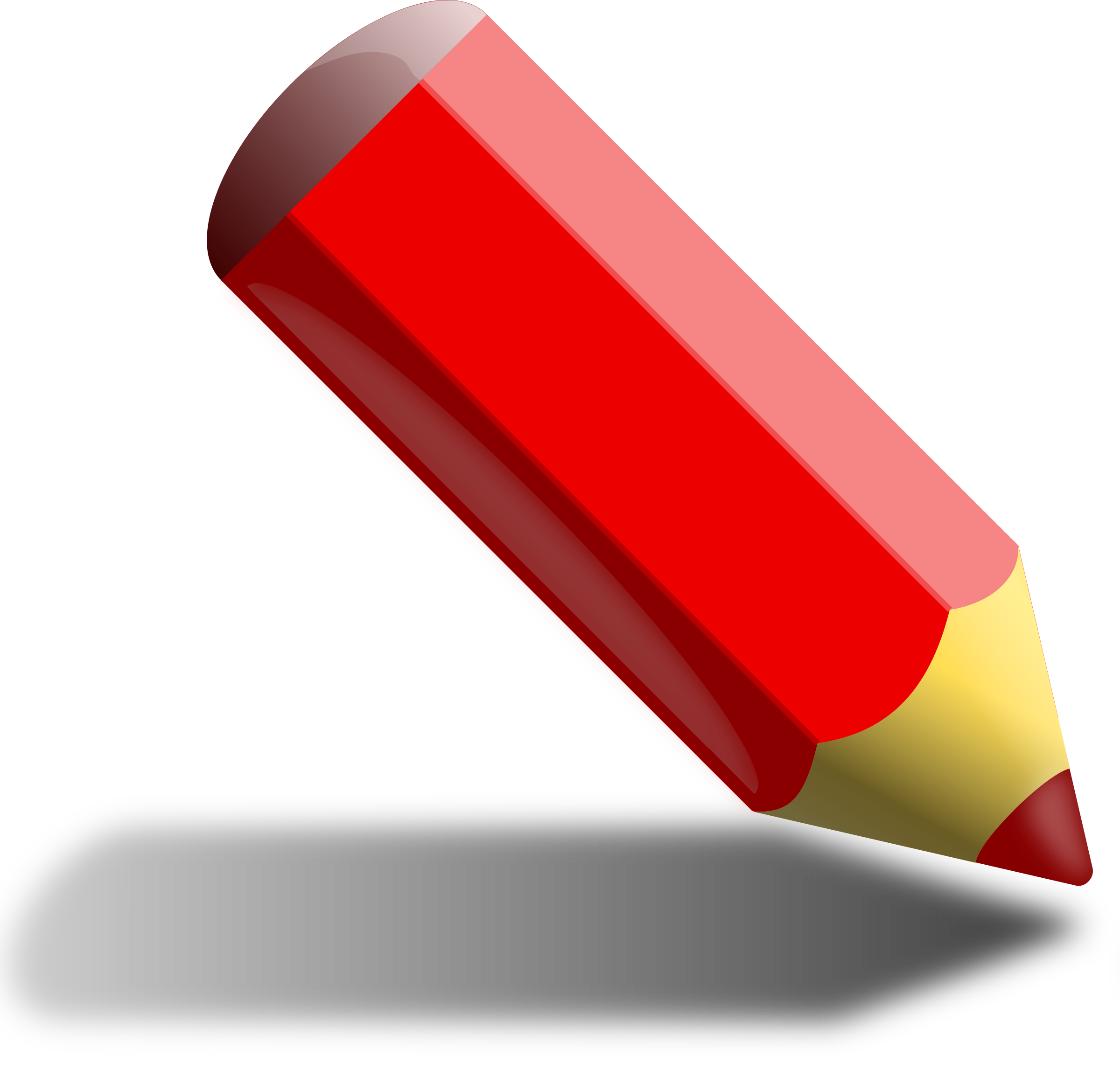 Clipart arrow pencil.  collection of red