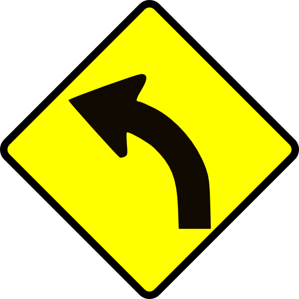 Curve in clip art. Clipart road arrow
