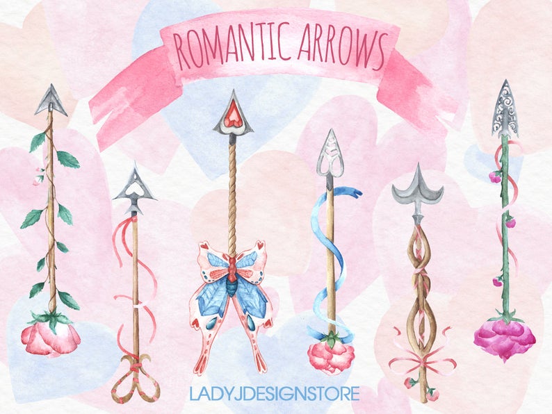 clipart arrows romantic