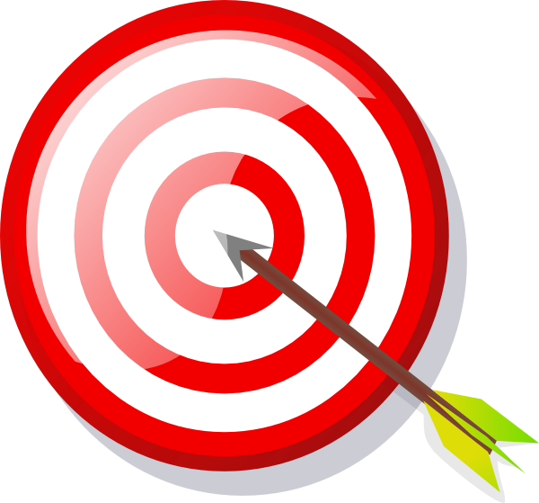 Email clipart animated. Target with arrow clip