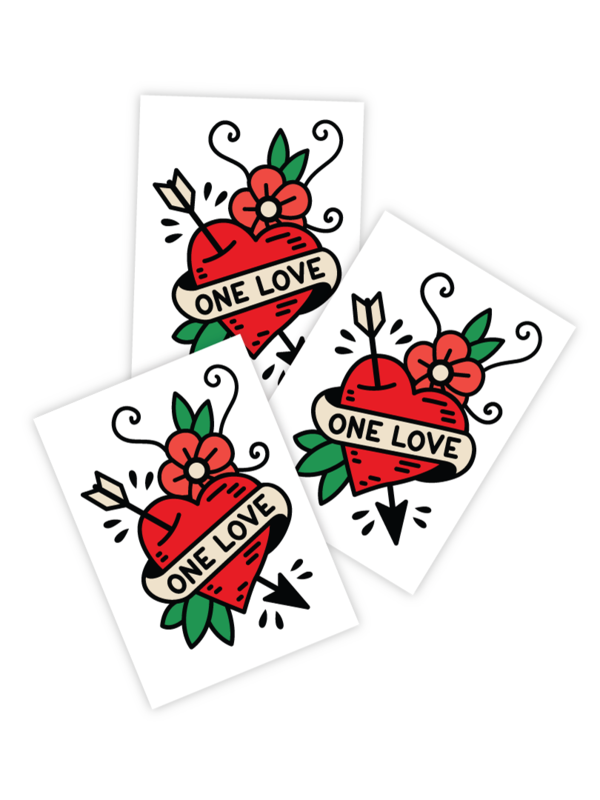 Temporary tattoos one love. Clipart arrows dream catcher