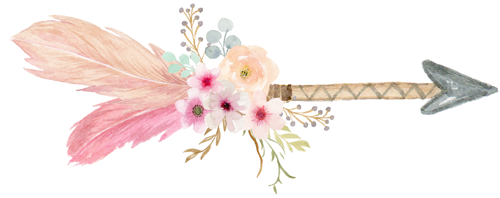 clipart arrows floral