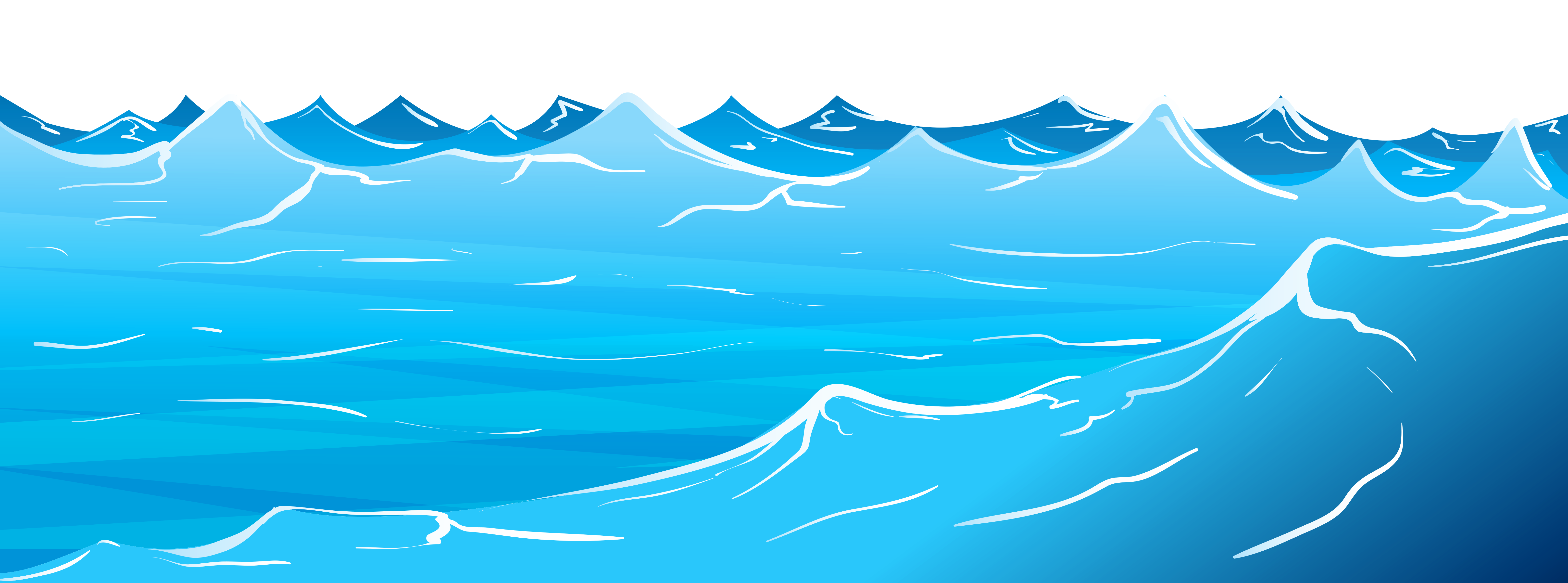 What is in water. Clipart rock ocean