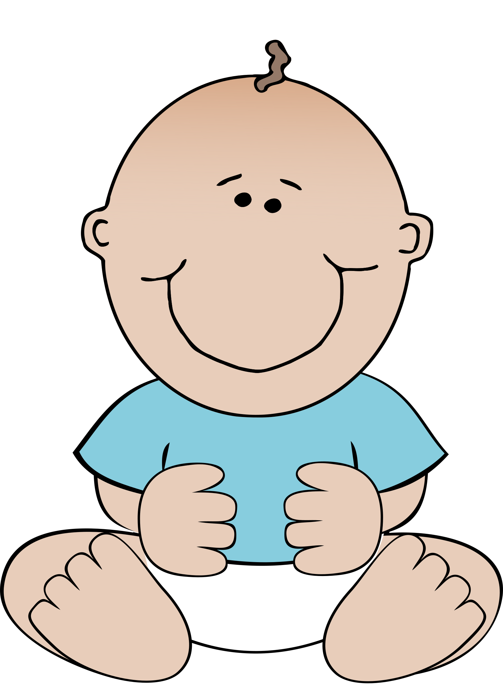Cartoon baby group diaper. Clipart volleyball child