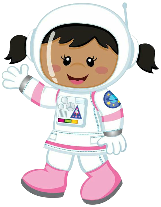 girl clipart astronaut