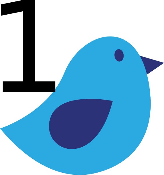 clipart baby blue bird