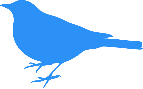 clipart bird blue