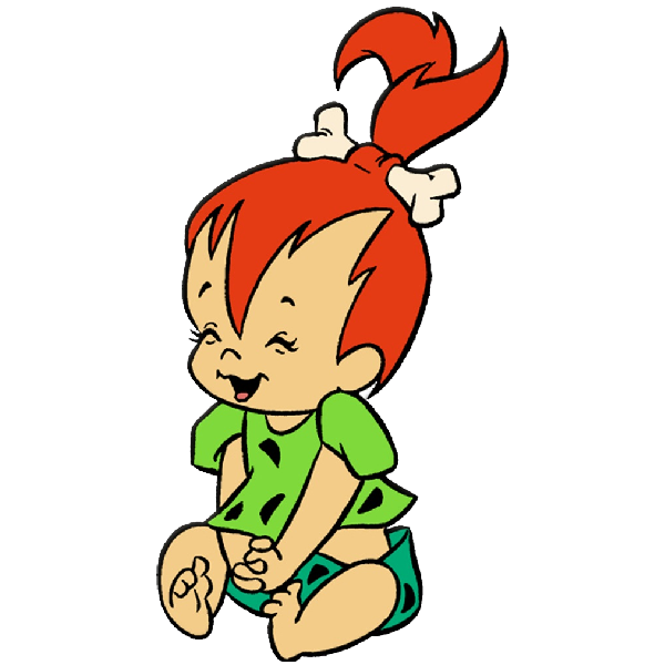 Baby flintstones characters clip. Jumping clipart cartoon character