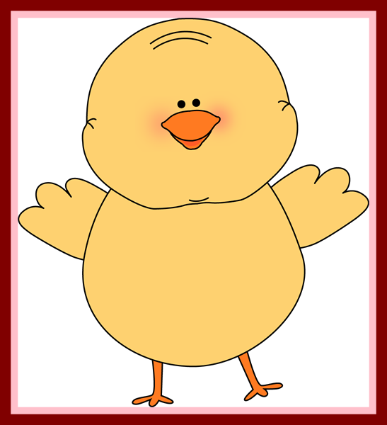 coloring clipart chick