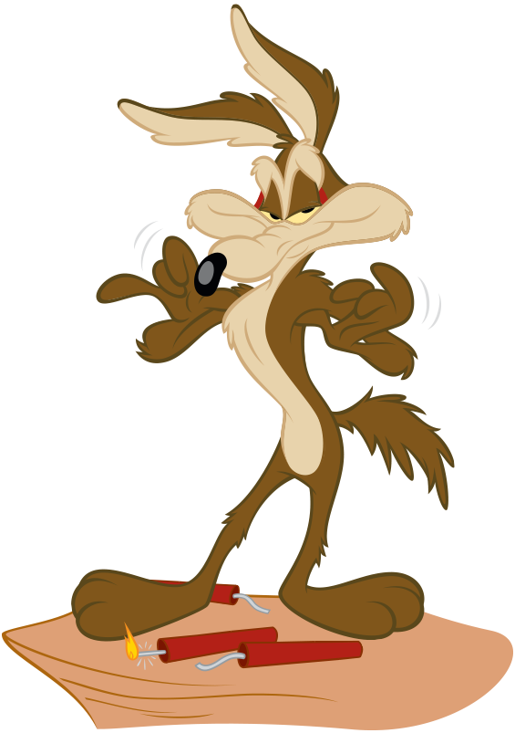 clipart baby coyote