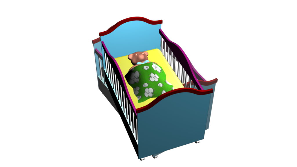 clipart baby crib