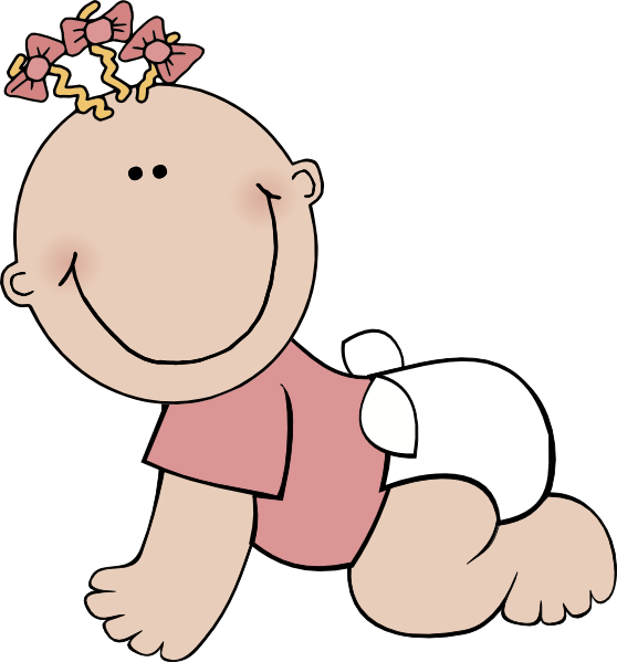 Girl crawling clip art. Twins clipart group baby