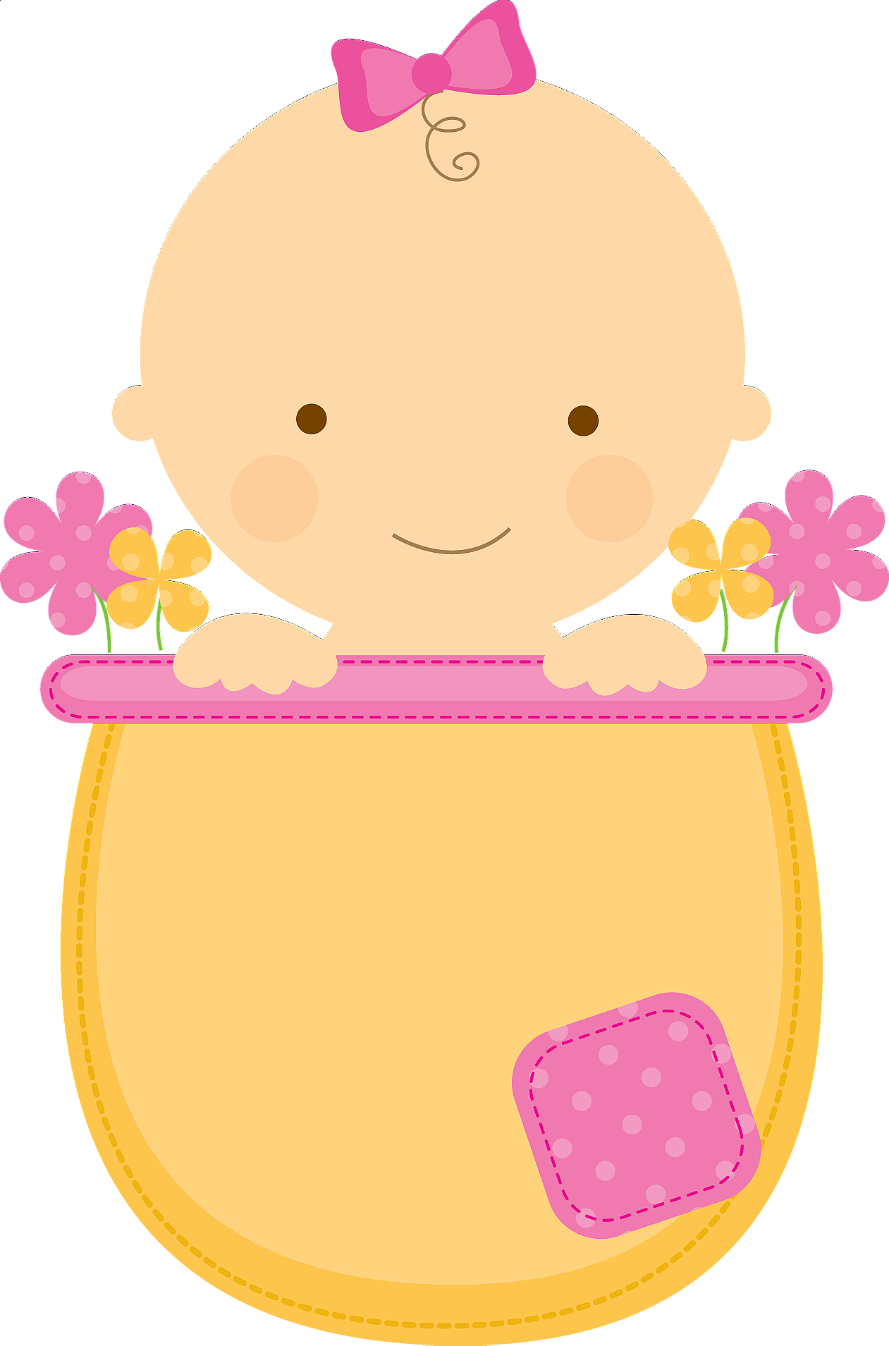 Infant clipart baby toy. Light pink girl items