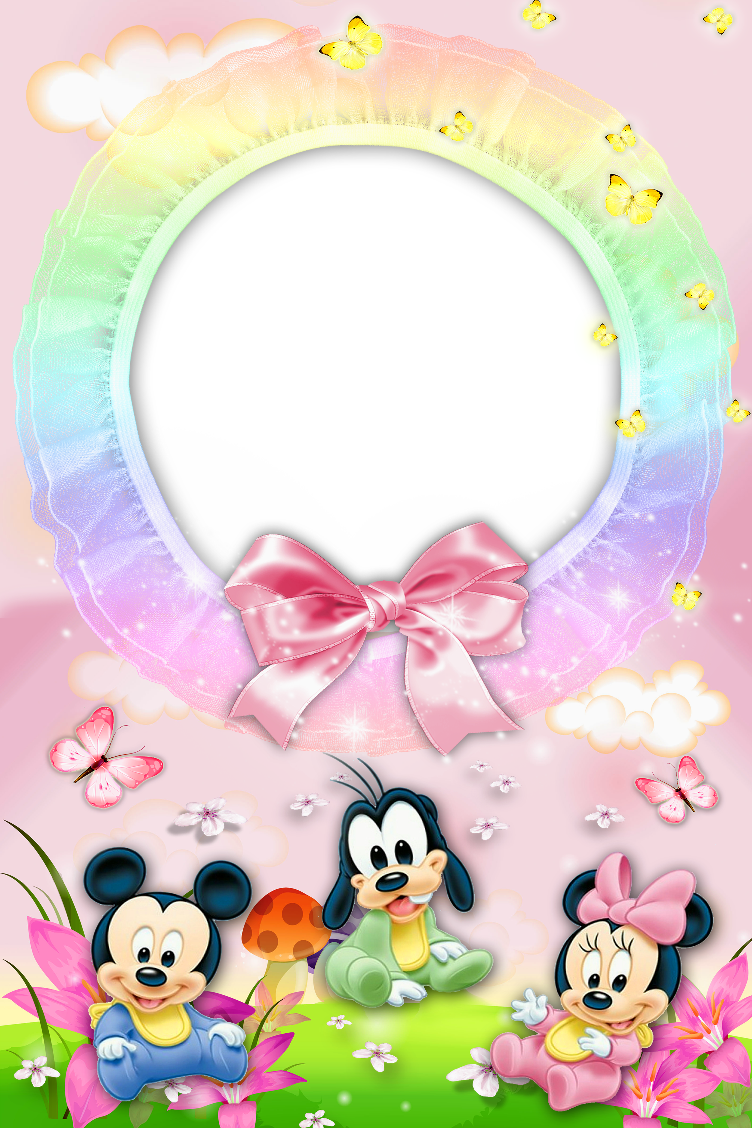 Baby with gallery yopriceville. Mickey mouse frame png