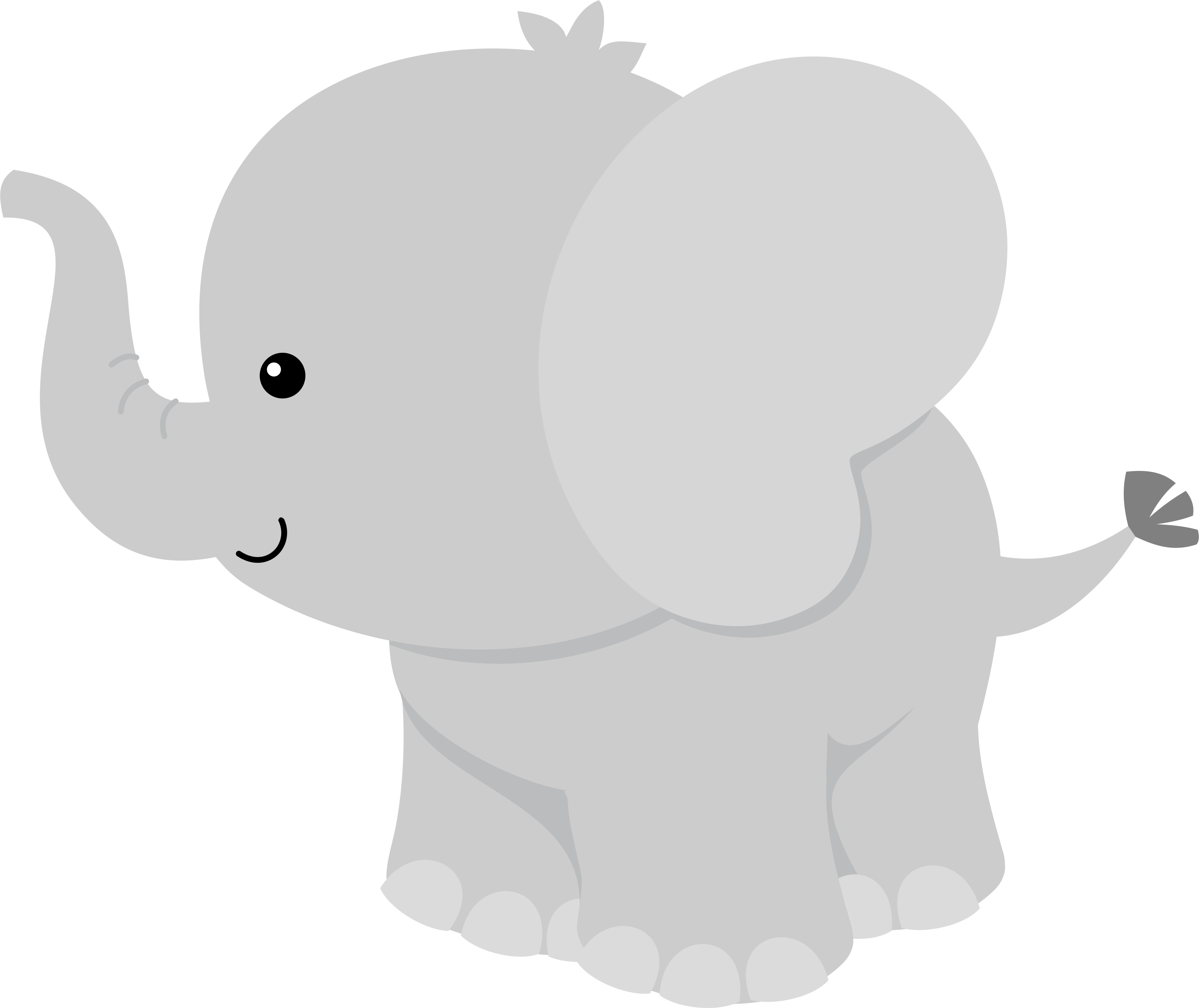 clipart umbrella baby elephant