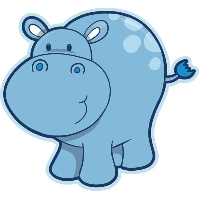 hippopotamus clipart adorable
