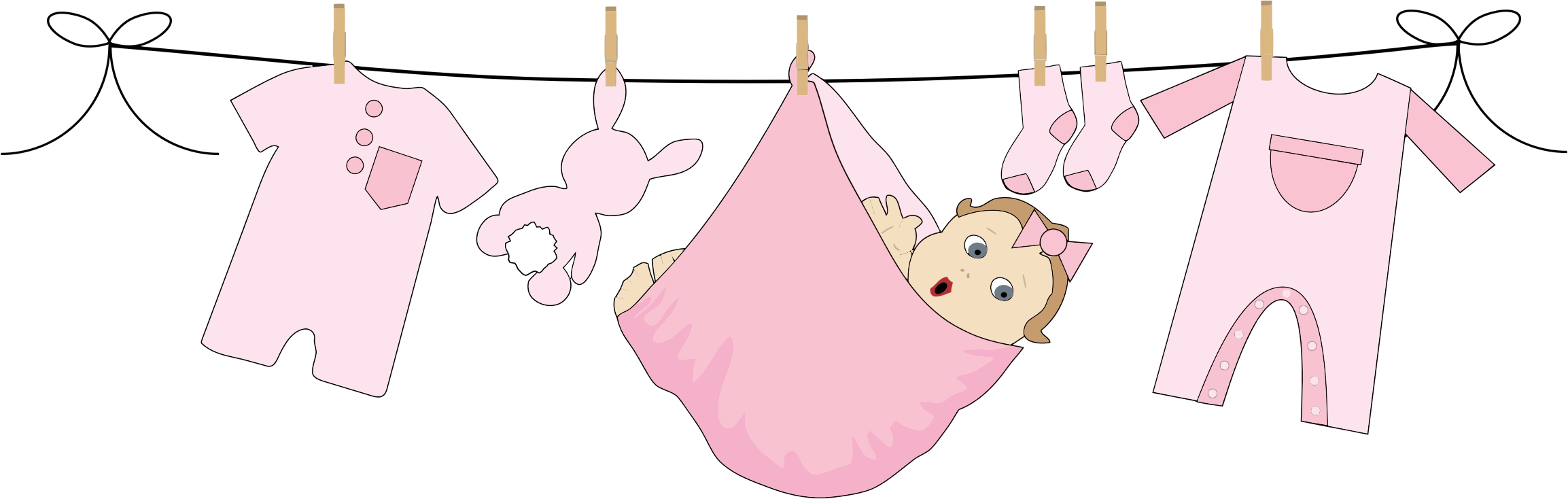  collection of clothes. Clipart baby laundry