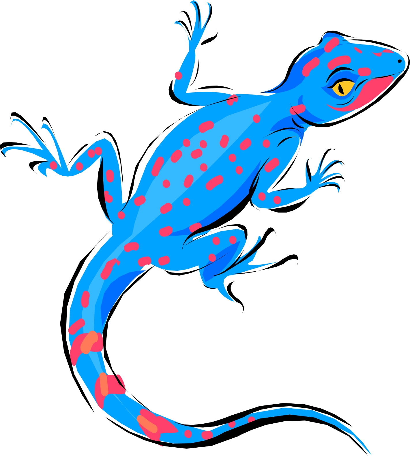 gecko clipart lizard face