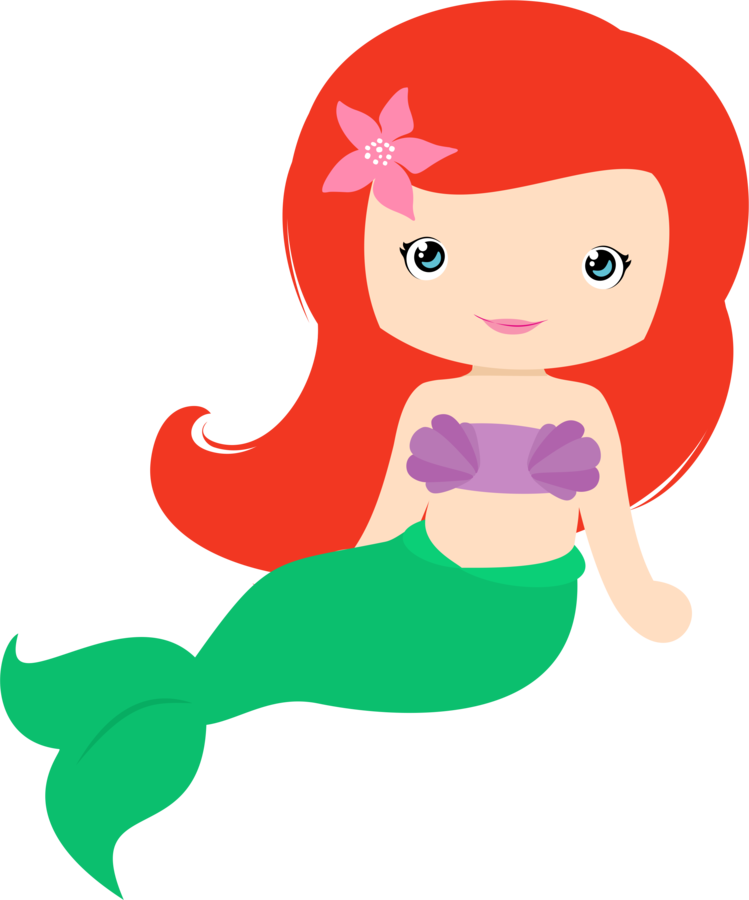 clipart baby mermaid