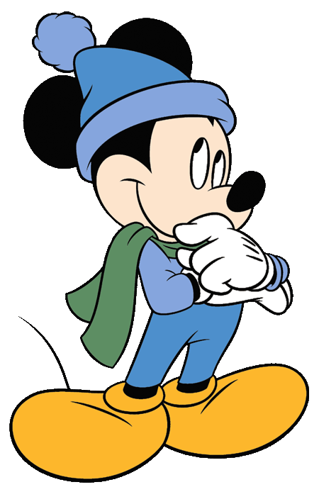 Clipart snow mickey mouse. Disney winter season clip