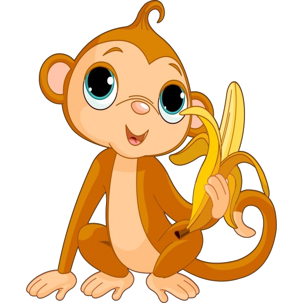 clipart baby monkey