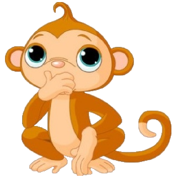 monkey clipart number