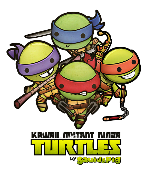 clipart baby ninja turtles