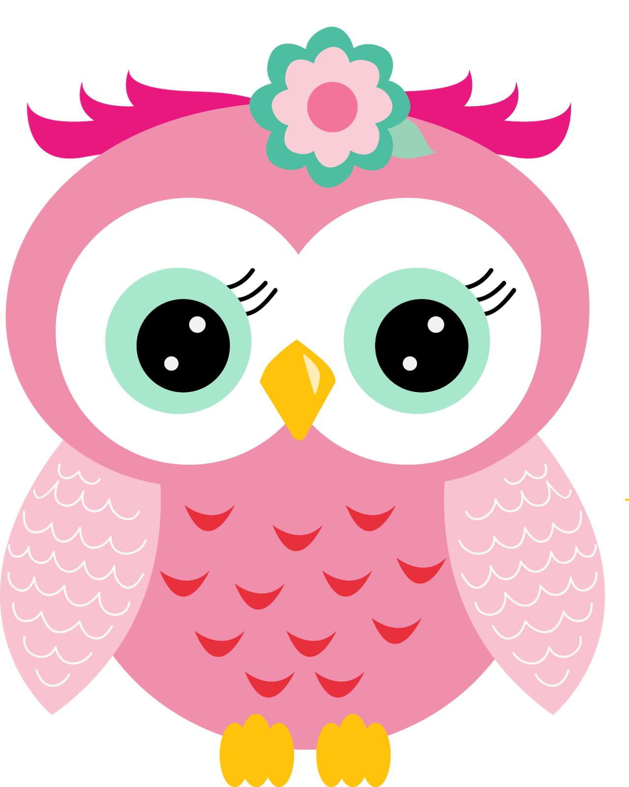 february clipart pink baby owl