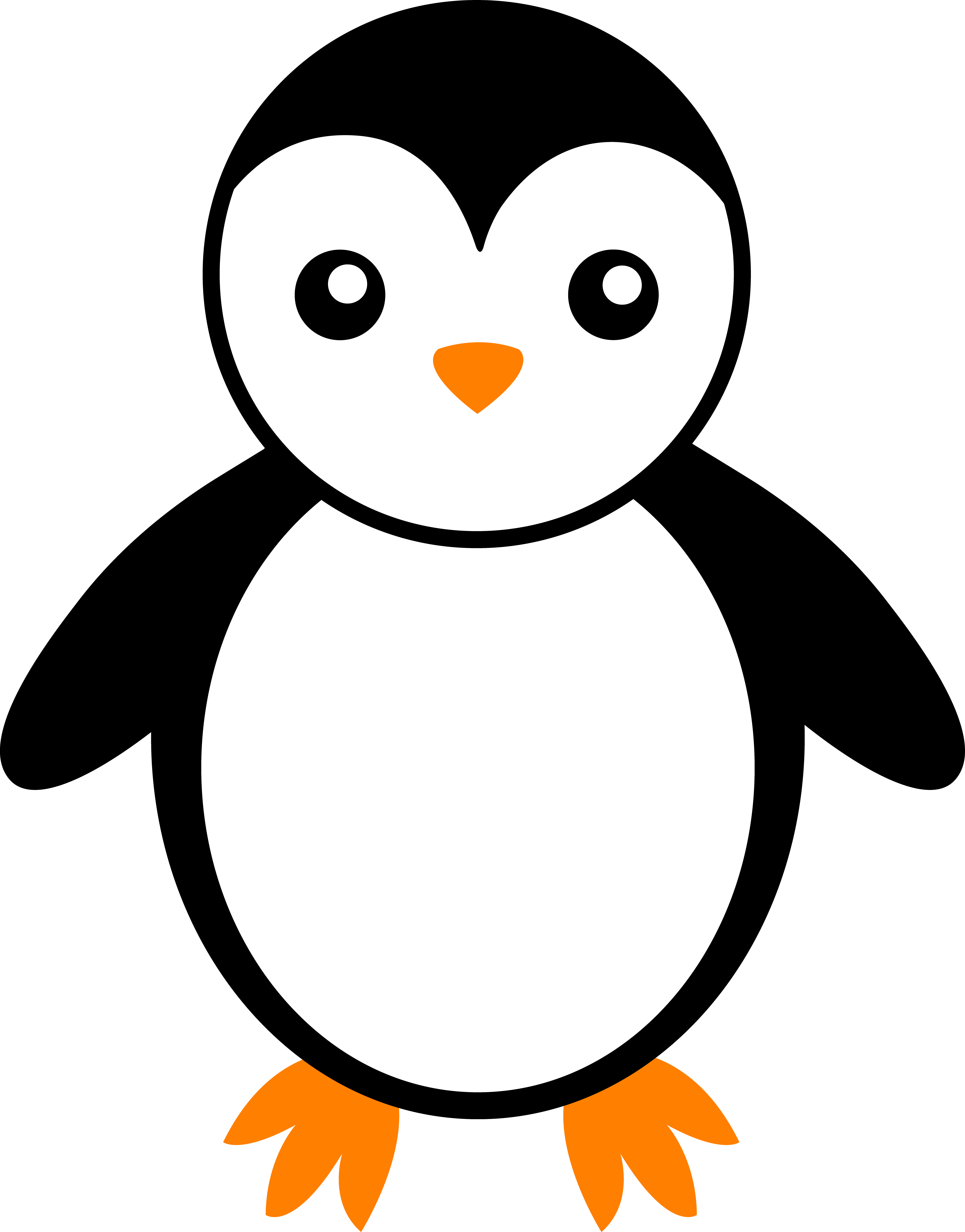 Clipart penquin break. Baby penguin panda free