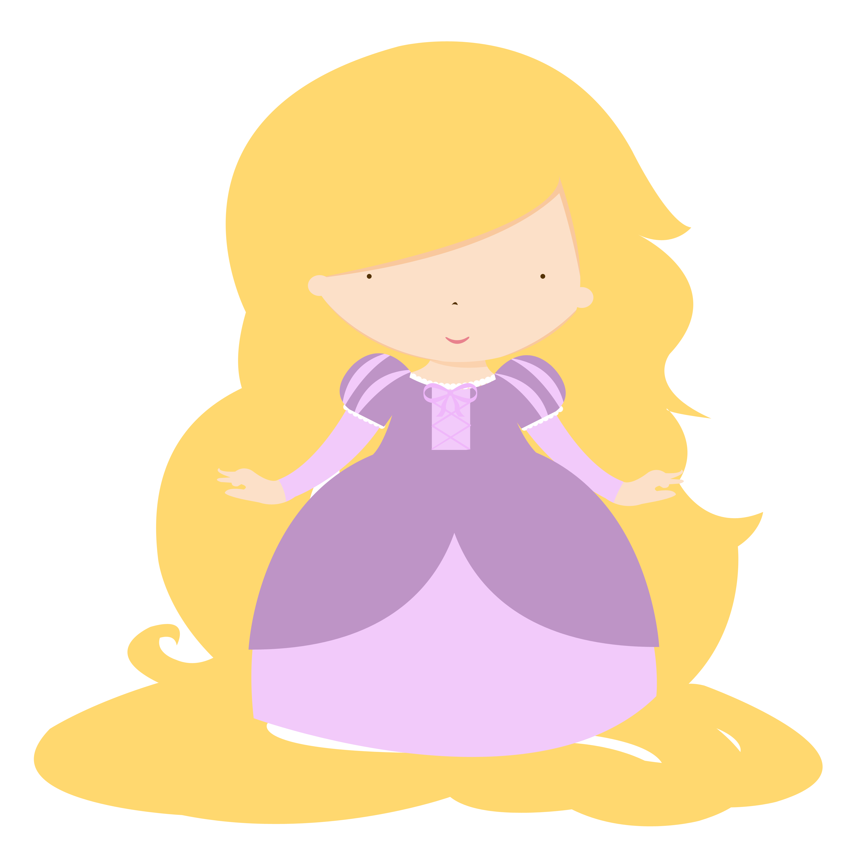 Rapunzel clipart little. Princesas da disney princess