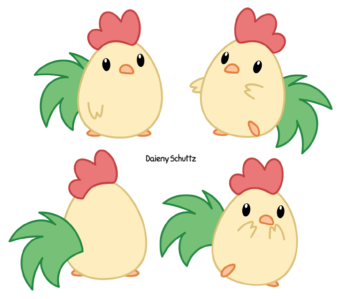 clipart baby rooster