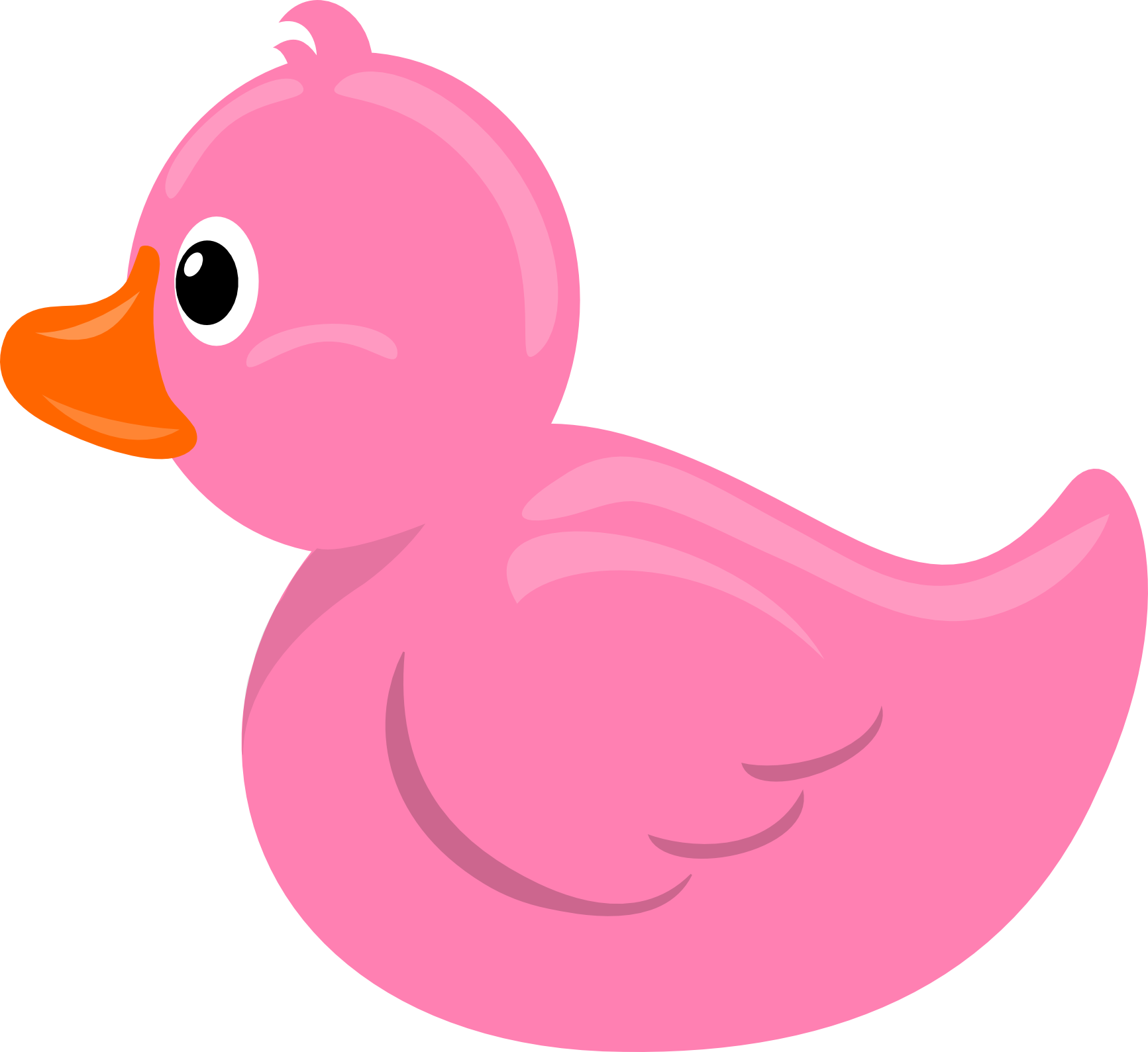 Rubber duck stormdesignz pink. Duckling clipart cartoon
