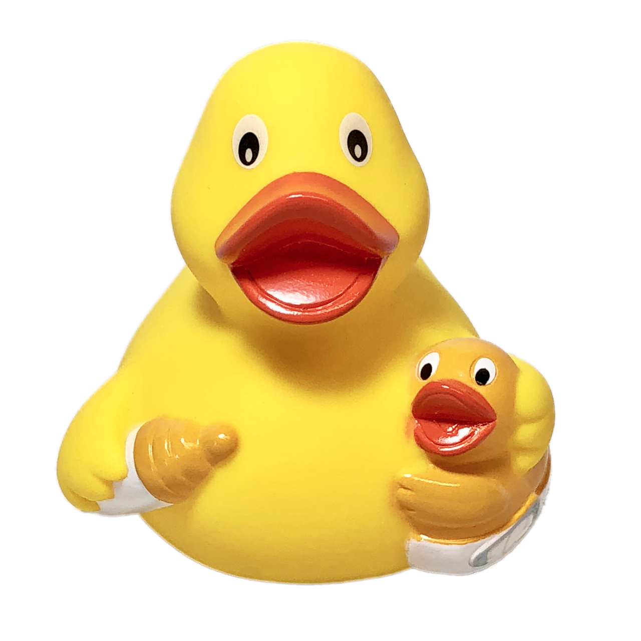 Ducks clipart mama duck. Mother baby rubber in