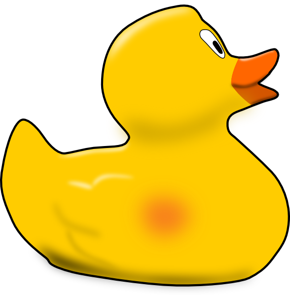 Free yellow rubber duck. Ducks clipart animated