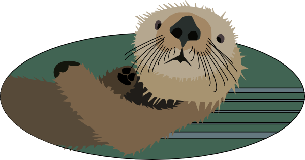 otter clipart mascot