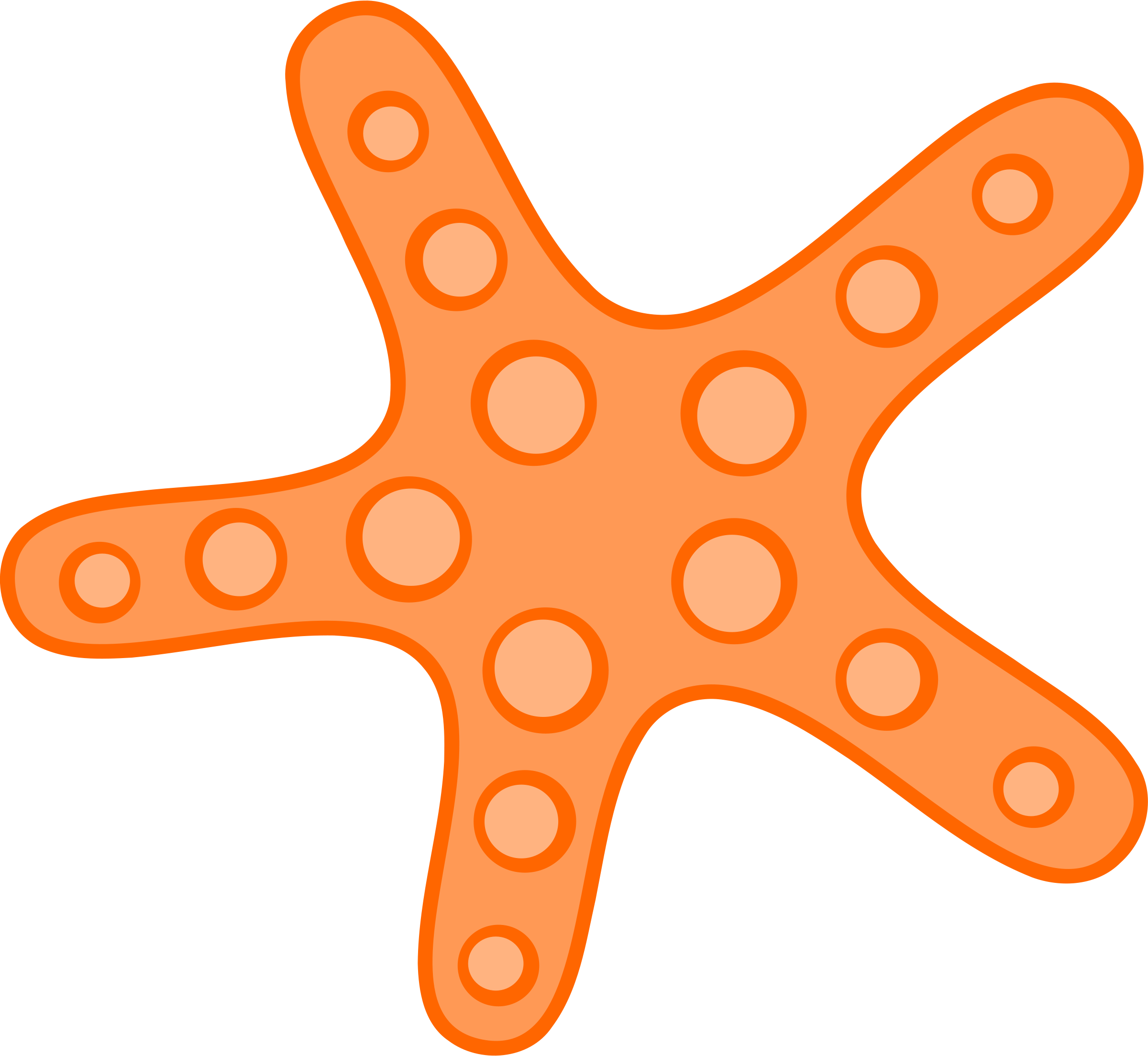  collection of sea. Kawaii clipart starfish