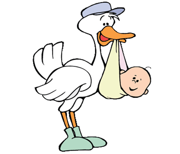clipart baby stork