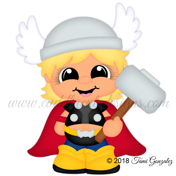 clipart baby thor
