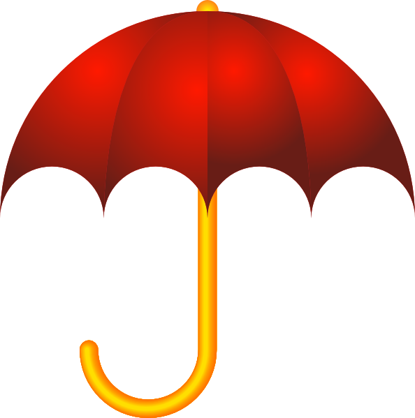Clipart rain umbrella. Red closed panda free