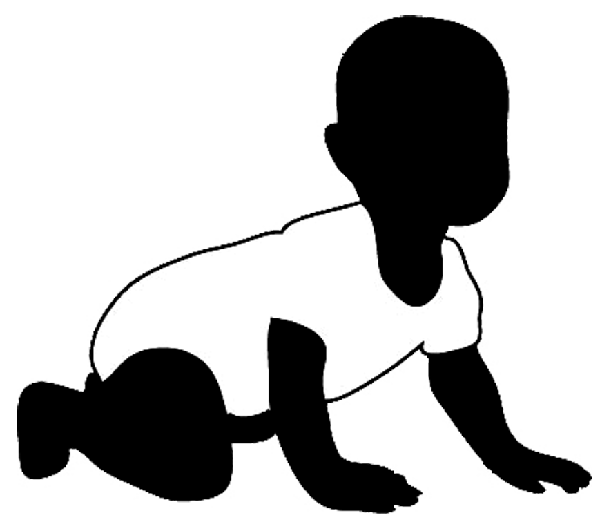 Silhouette of jesus walking. Young clipart mom baby