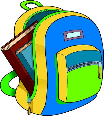 Bookbag clipart homework. School backpack panda free