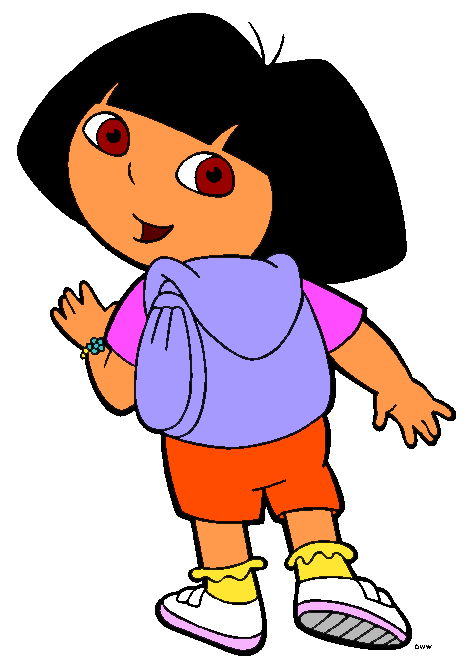 Clipart walking three year old. Dora the explorer party
