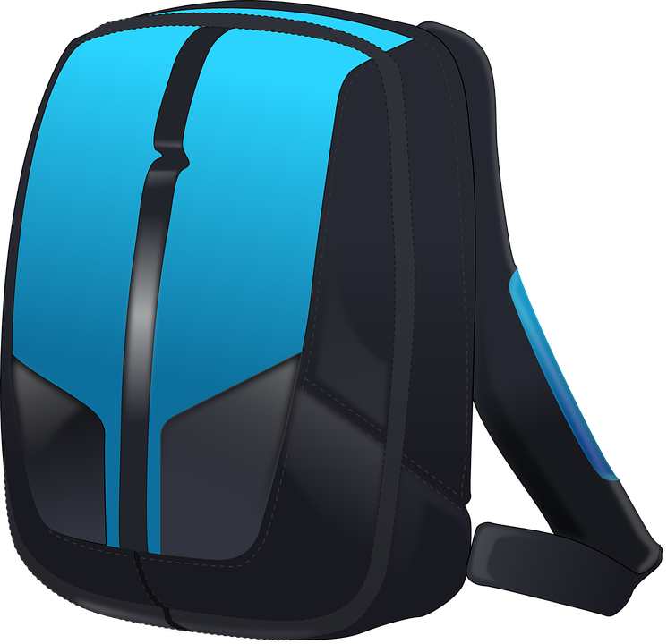 clipart backpack elementary school